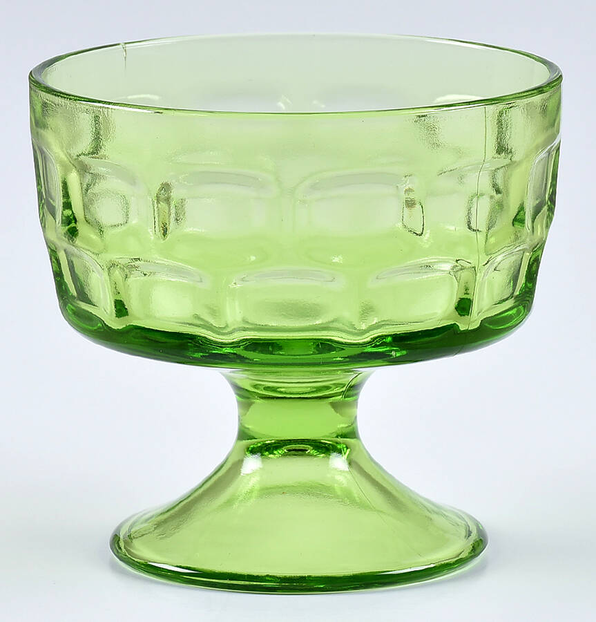 Yorktown Green (Lime) Champagne/Tall Sherbet by Federal Glass -1