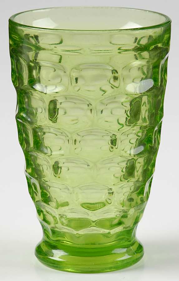 Yorktown Green (Lime) 10 Oz Flat Tumbler by Federal Glass -1