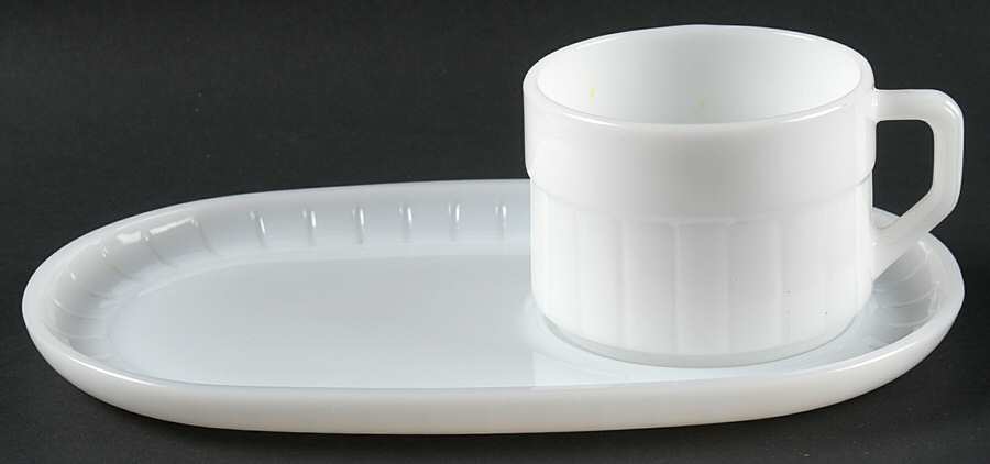 FEG31 Snack Plate & Cup Set by Federal Glass -1