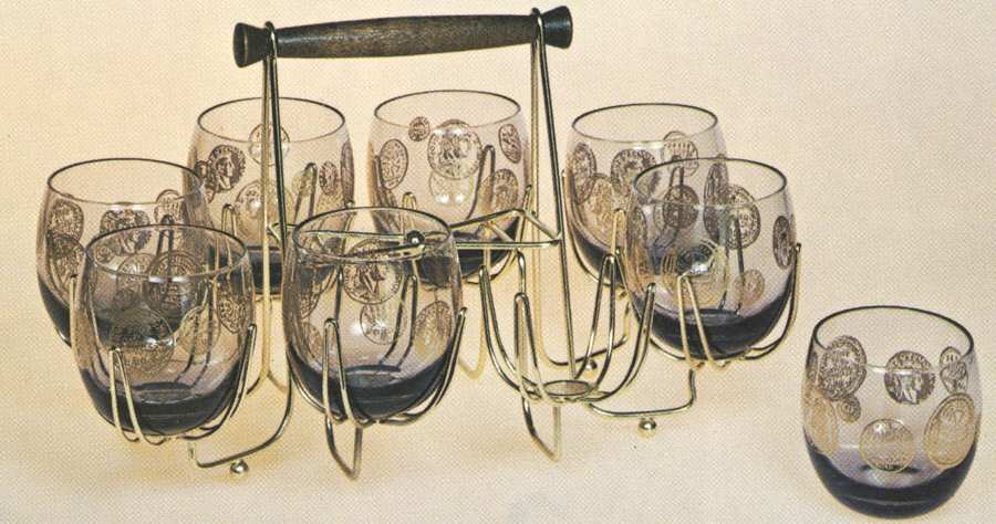 Roma Coins Roly Poly by Federal Glass -1