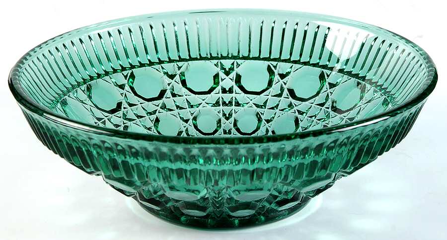 Windsor Teal Candy Dish No Lid by Federal Glass -1