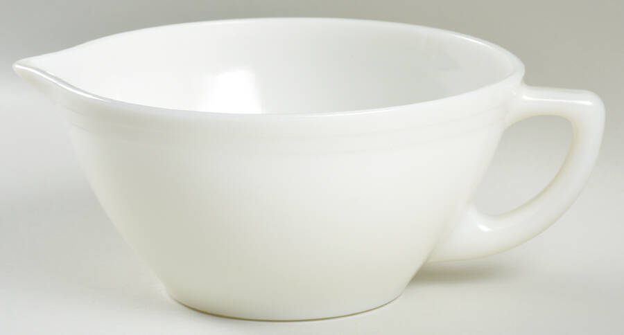 Dura White Batter Bowl by Federal Glass -1