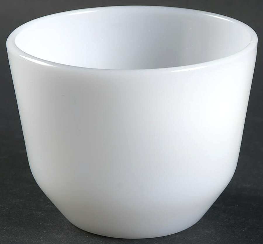 Dura White Custard Cup by Federal Glass -1