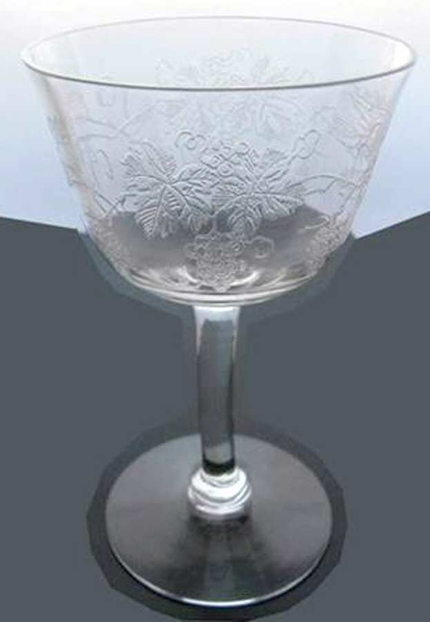 Deep Etch #30 Champagne/Tall Sherbet by Fry-1