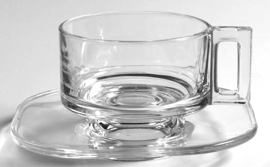 Vita Footed Cup & Saucer Set by Fidenza Vetraria-1