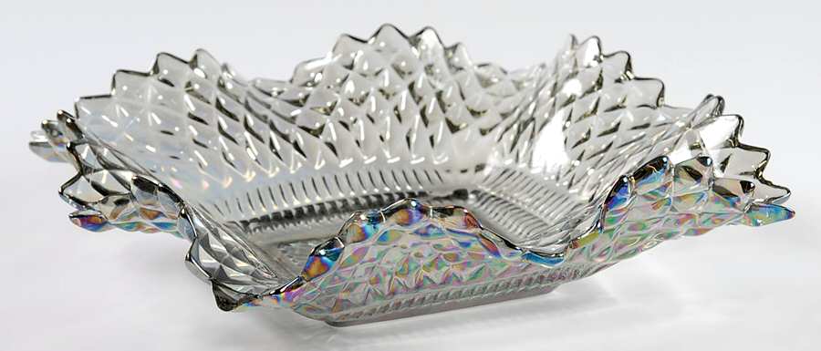 Traditions-Smoke Carnival 6" Bon Bon by Federal Glass -1