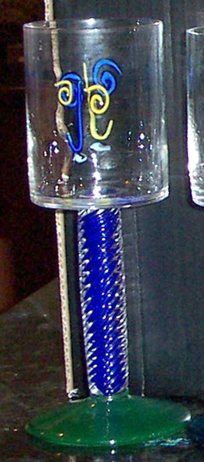 F2G1 Water Goblet by Fine Line Studio Glass-1