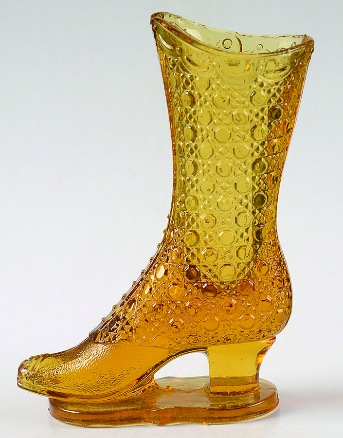 Animals & Figurines Bouquet Holder Boot Vase by Findlay Glass Company-1