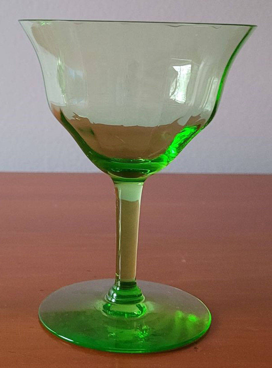 FRY86 Green Champagne/Tall Sherbet by Fry-1