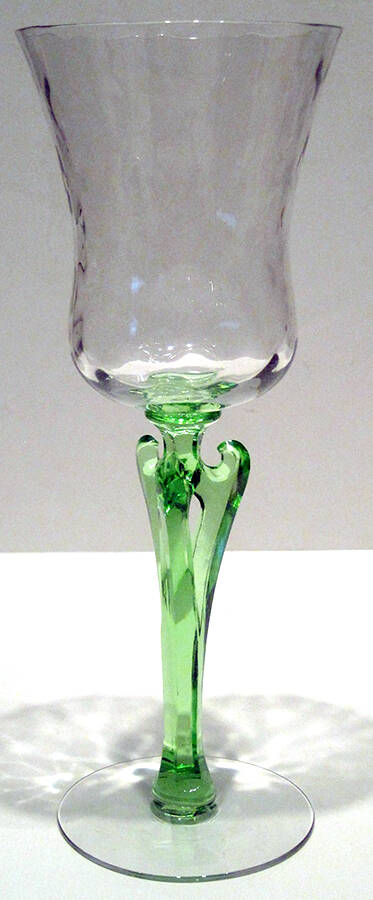 Cactus Green Water Goblet by Fry-1