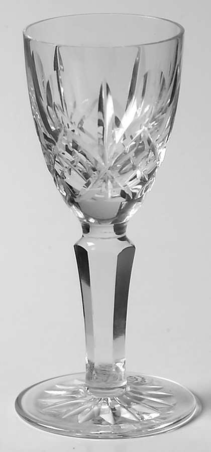 Aran (Round Bowl, Cut Base) Cordial Glass by Galway-1
