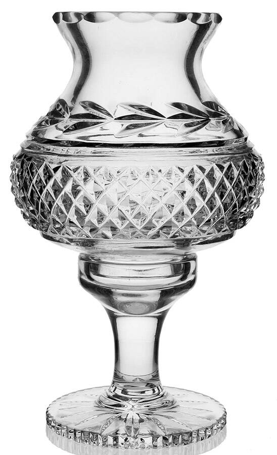 Leah (Newer) Hurricane Lamp & Globe by Galway-1