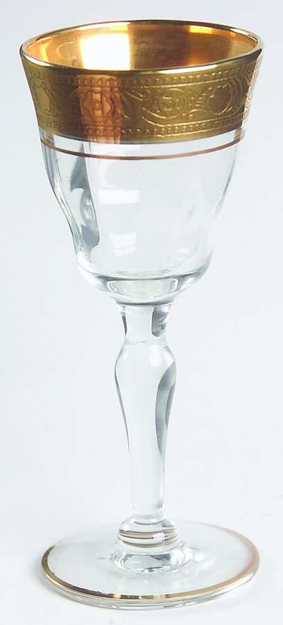 Minton 1125 (Gold, Optic) Cordial Glass by Glastonbury - Lotus-1