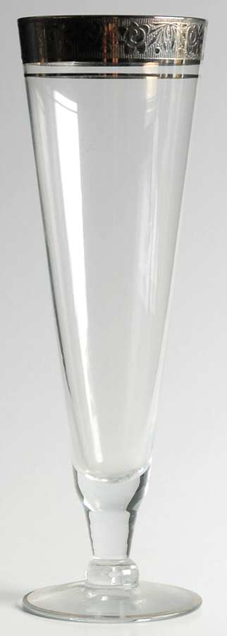 Rambler Rose 1125 Platinum Pilsner Glass by Glastonbury - Lotus-1