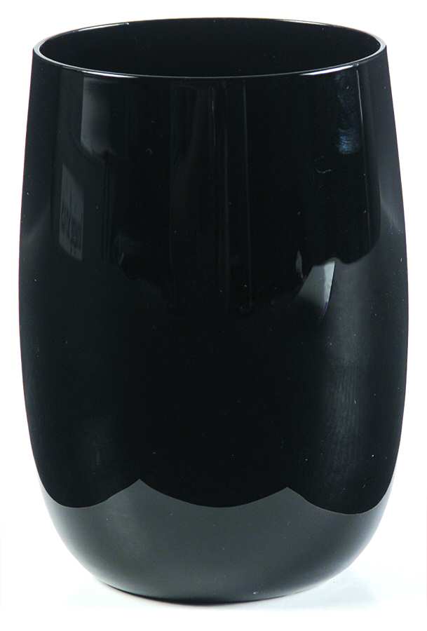 Accent Black 12 Oz Flat Tumbler by Gorham Crystal-1