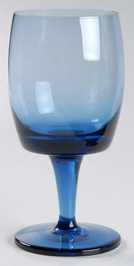 Accent Deep Blue (Navy) Water Goblet by Gorham Crystal-1