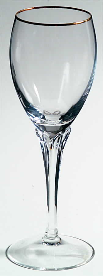 Andante Gold (Gold Trim) Wine Glass by Gorham Crystal-1
