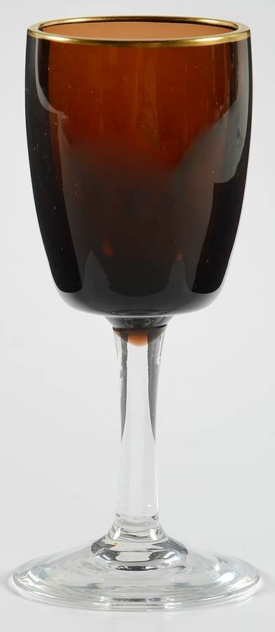 Autumn (Gold Trim) Cordial Glass by Gorham Crystal-1