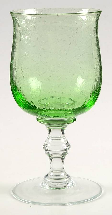 Crystalline Green Wine Glass by Gorham Crystal-1