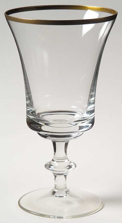 Grandee Water Goblet by Gorham Crystal-1