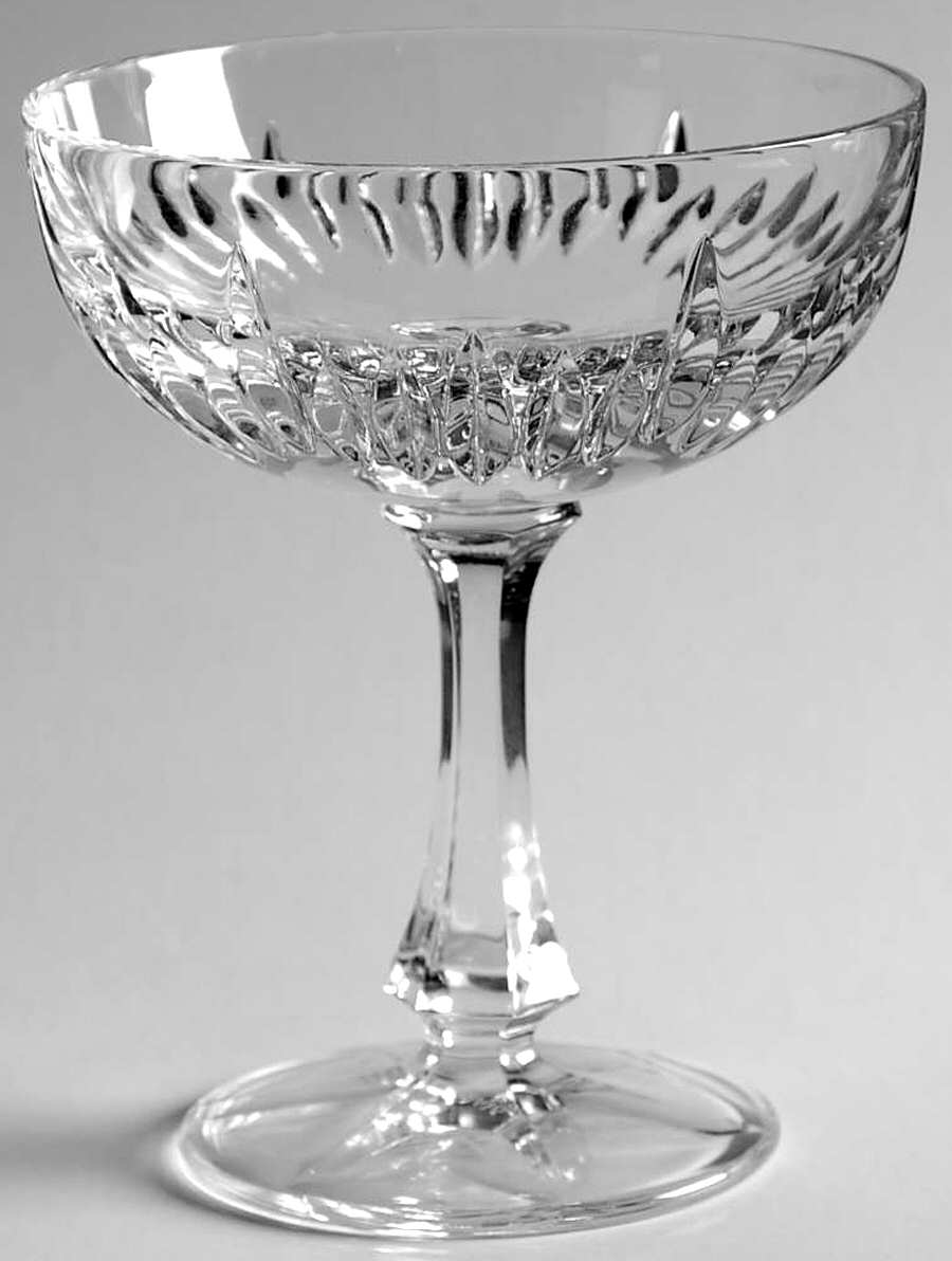 Hearthglow (Cut) Champagne/Tall Sherbet by Gorham Crystal-1