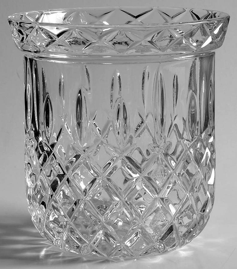 King Edward Biscuit Barrel No Lid by Gorham Crystal-1