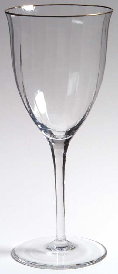 Laurin Gold Water Goblet by Gorham Crystal-1