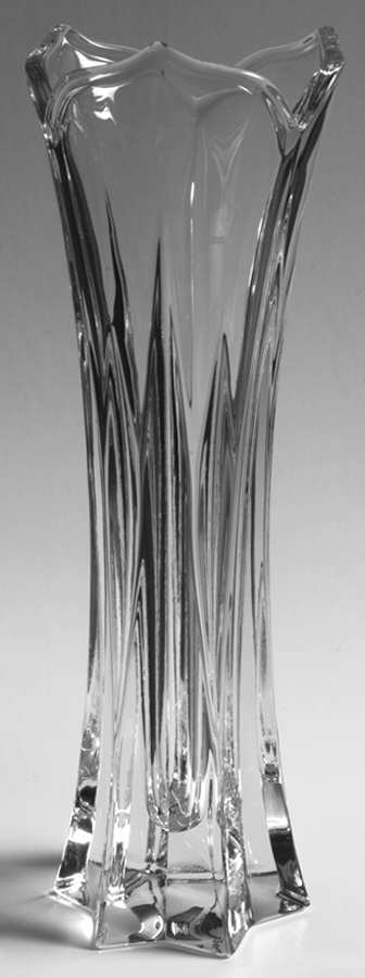 Lotus 9" Bud Vase by Gorham Crystal-1