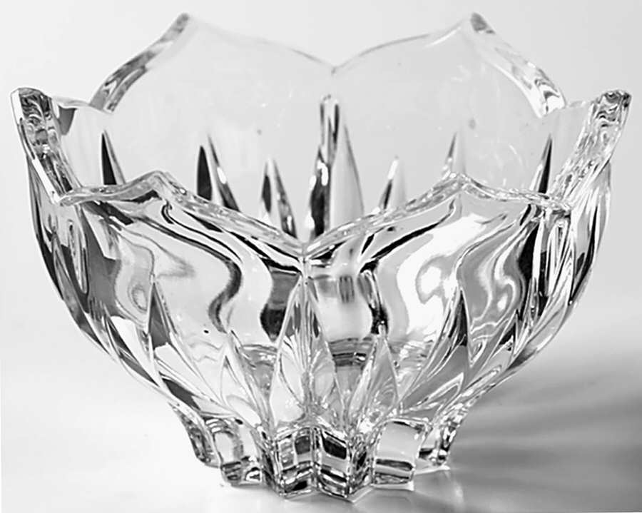 Lotus Sugar Bowl W/Lip No Lid by Gorham Crystal-1