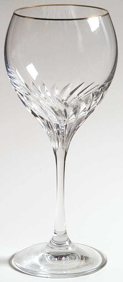 Romantique Gold Water Goblet by Gorham Crystal-1