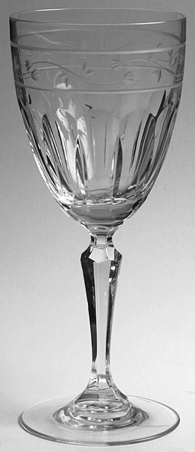 Rosecliff Water Goblet by Gorham Crystal-1