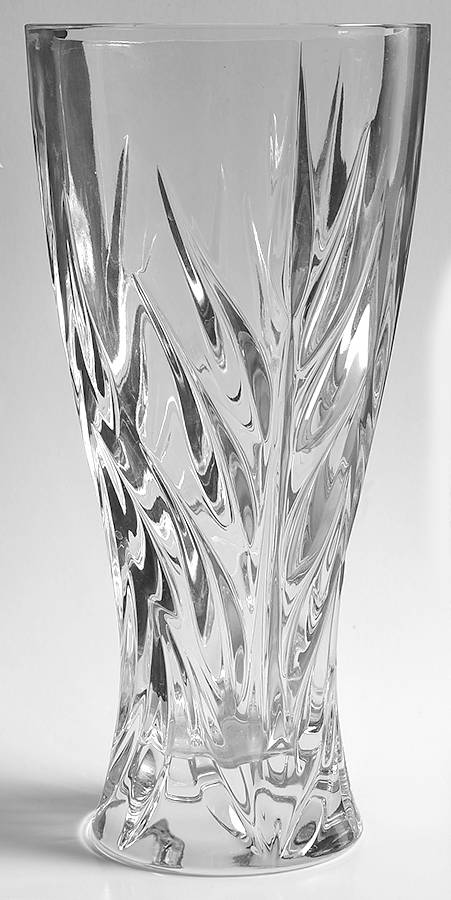 Star Blossom 11" Straight Vase by Gorham Crystal-1