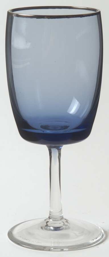 Summer Sky (Platinum Trim) Wine Glass by Gorham Crystal-1
