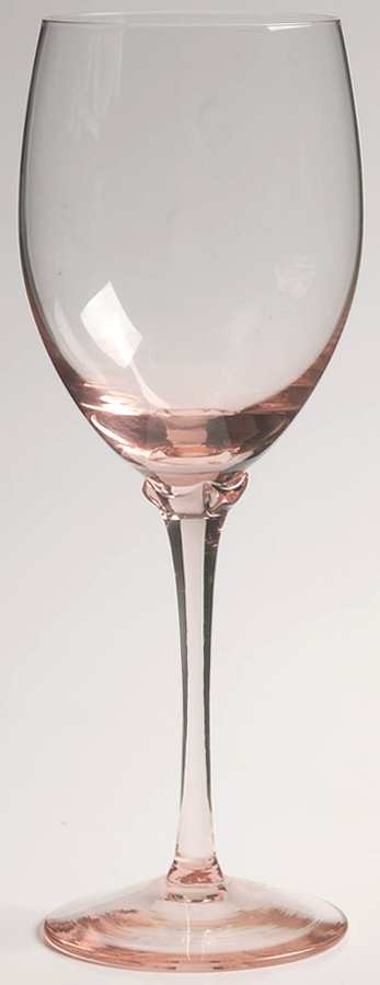 Vie En Rose Pink Water Goblet by Gorham Crystal-1