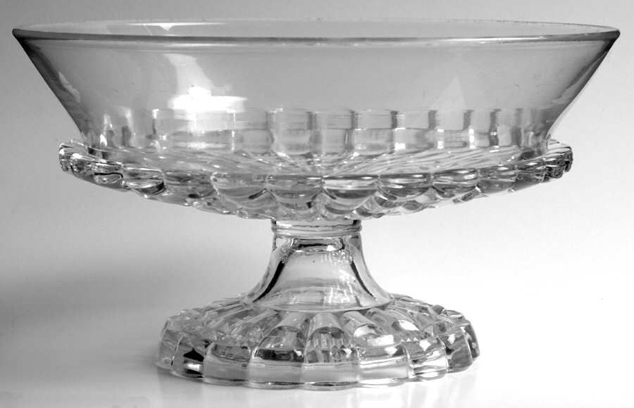 Cut Log Flared Round Compote (Height X Width) by Greensburg-1