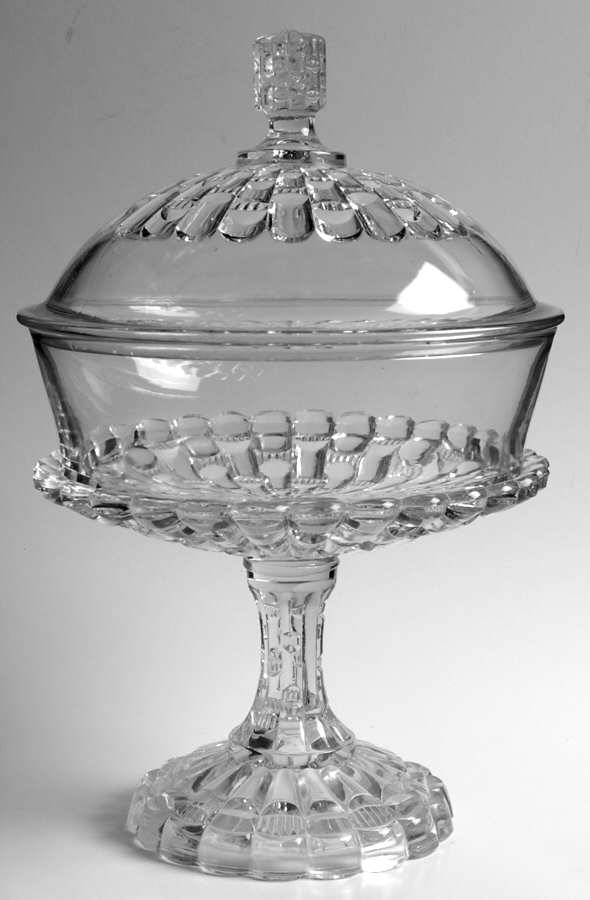 Cut Log Round Compote & Lid (Height X Width) by Greensburg-1