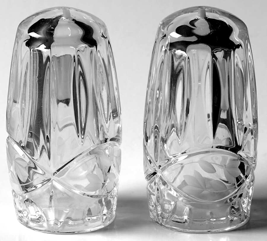 Victorias Garden Stoppered Shaker Set by Gorham Crystal-1