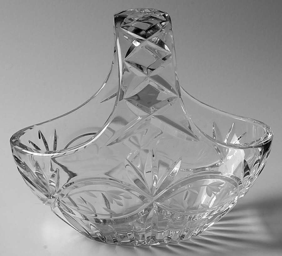 Victorias Garden 6" Basket by Gorham Crystal-1