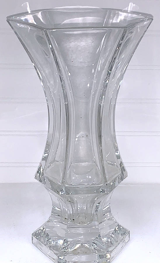 Sovereign  11" Flower Vase by Gorham Crystal-1