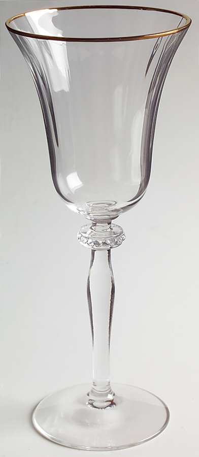 Grand Manor Gold Water Goblet by Gorham Crystal-1