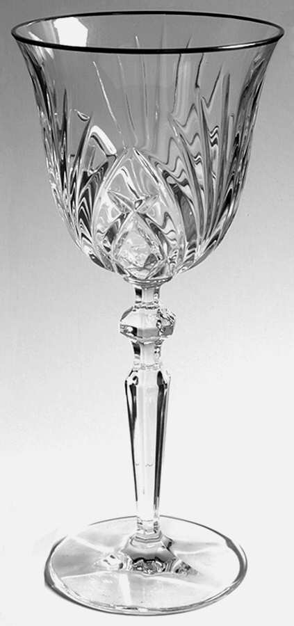 Rosewood Platinum Wine Glass by Gorham Crystal-1