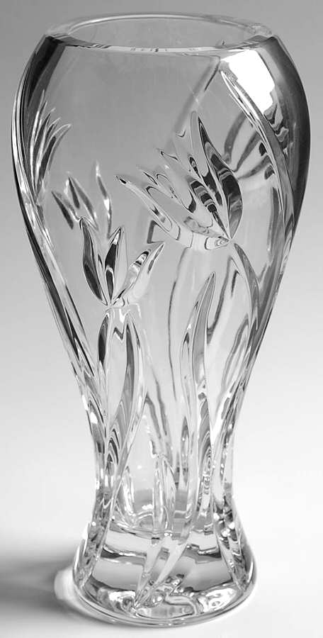 Floral Garden 11" Flower Vase by Gorham Crystal-1