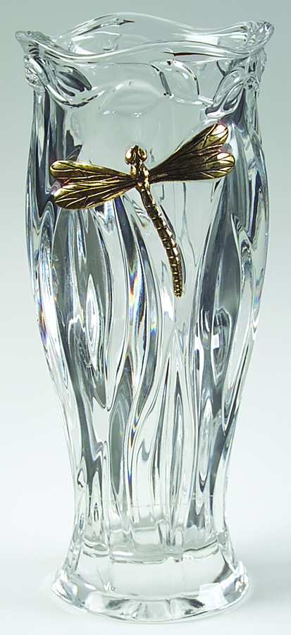 Garden Serenade 9" Flower Vase by Gorham Crystal-1