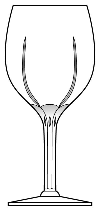 Rose Petal Water Goblet by Georg Jensen-1