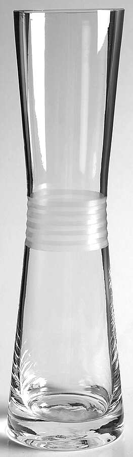 Wave 9" Bud Vase by Gorham Crystal-1