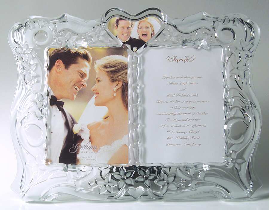 Sentimental Traditions Double Picture Frame by Gorham Crystal-1