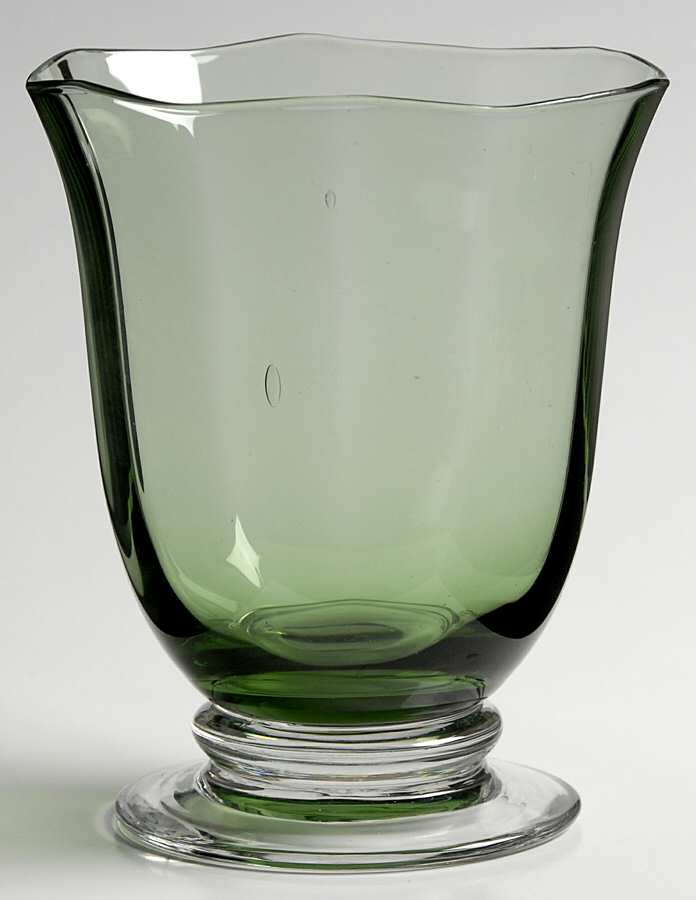 Rose Serenade Green Double Old Fashioned by Gorham Crystal-1