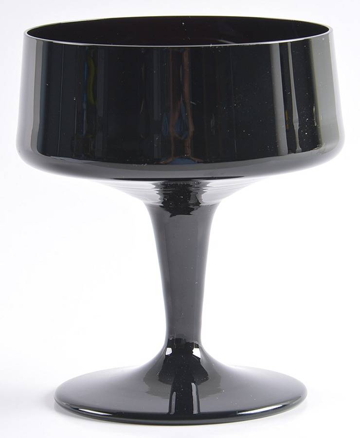 Verve Black Champagne/Tall Sherbet by Gorham Crystal-1