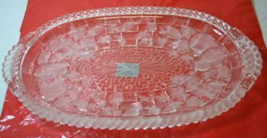 Country Terrace 14" Oval Platter by Gorham Crystal-1