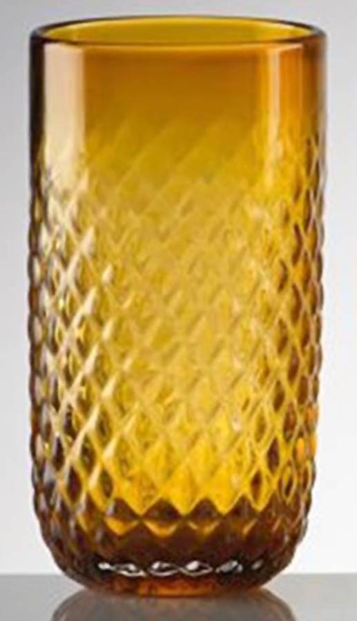 Coronado Amber Highball by Gorham Crystal-1